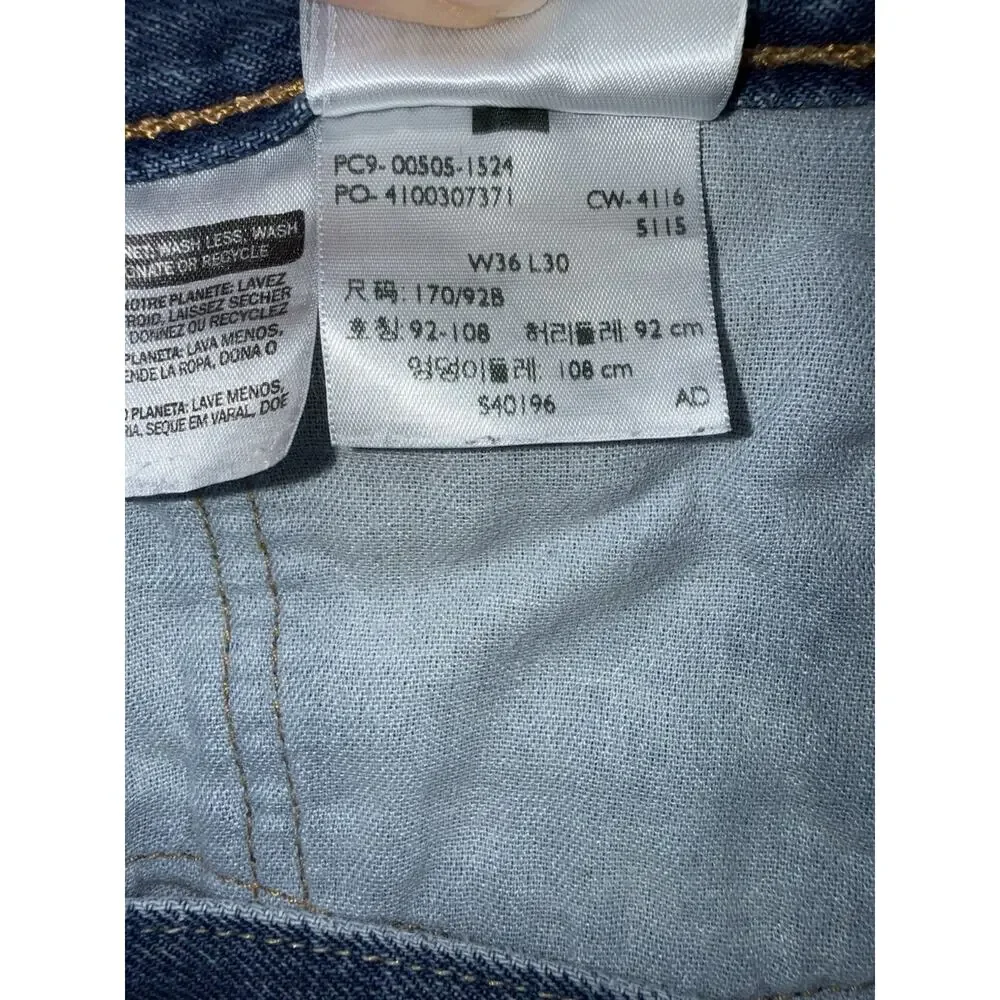 Levi’s 505 White Oak Jeans USA MADE Marked 36 X 30 Men’s Medium Wash Straight.